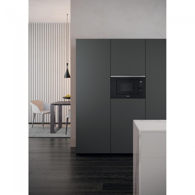 Whirlpool WMF201G Black, Stainless steel Grill microwave Built-in 20 L 800 W