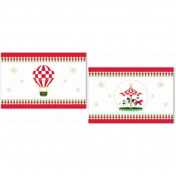 ROSE&TULIPANI x MAS CAROUSEL Set of 2 placemats 45.5 x 30 cm