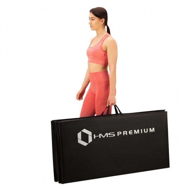 Folding gymnastics mattress black HMS Premium MGS01 Folding gymnastics mattress black HMS Premium MGS01