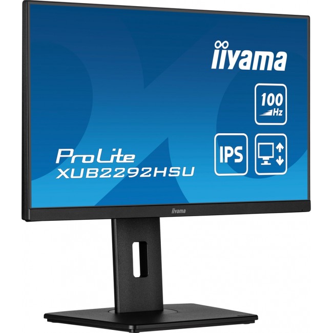 iiyama ProLite 21.5 IPS technology panel with height adjustable stand and 100Hz refresh rate