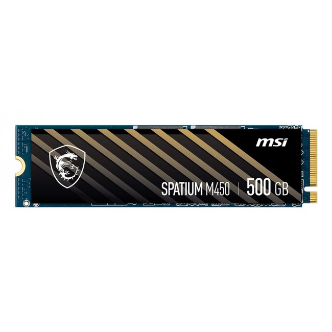 MSI Spatium M450 PCIe 4.0 NVMe M.2 500GB PCI Express 4.0 3D NAND MSI Spatium M450 PCIe 4.0 NVMe M.2 500GB PCI Express 4.0 3D NAND
