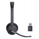 Yealink WH64 Hybrid Dual UC Headset Wireless Head-band Office/Call center Micro-USB Bluetooth Black