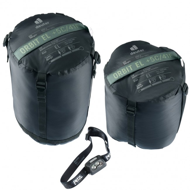 Deuter Orbit EL +5C/41F Adult Mummy sleeping bag Fabric, Polyethersulfone (PES), Ripstop Green Deuter Orbit EL +5C/41F Adult Mummy sleeping bag Fabric, Polyethersulfone (PES), Ripstop Green
