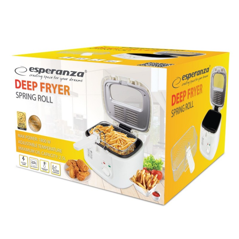 Esperanza EKG012 Deep Fryer 2.5L, White