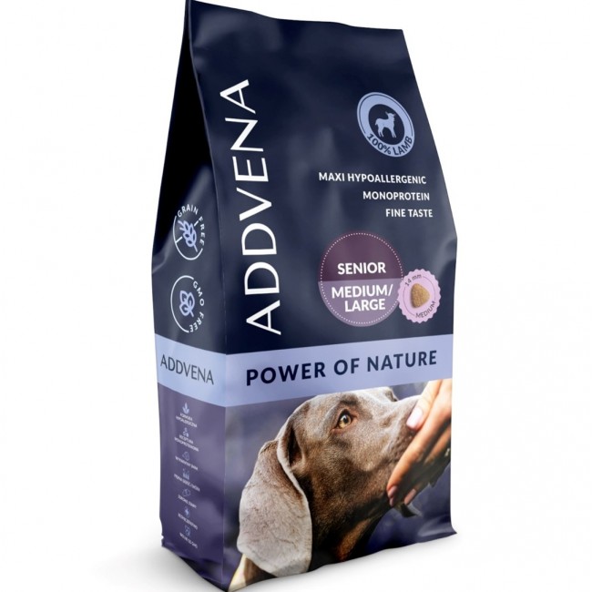 ADDVENA Power of Nature Senior Medium/Large Mono Lamb - dry dog food - 10kg ADDVENA Power of Nature Senior Medium/Large Mono Lamb - dry dog food - 10kg