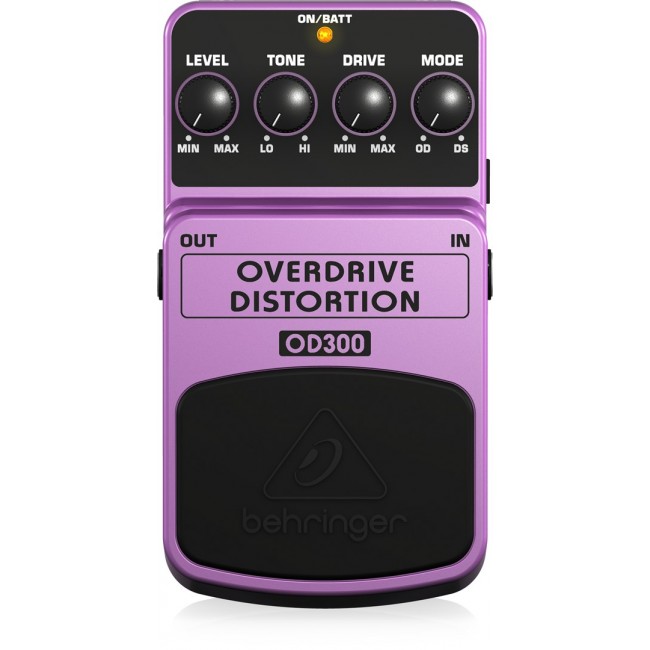 Behringer OD300 effects pedal Purple, Black