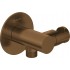 Angled connector with handset holder