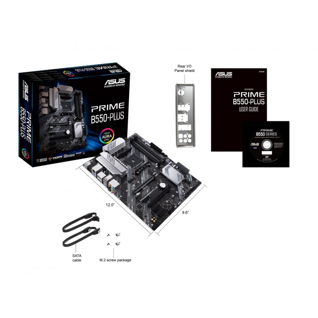 ASUS PRIME B550-PLUS AMD B550 Socket AM4 ATX