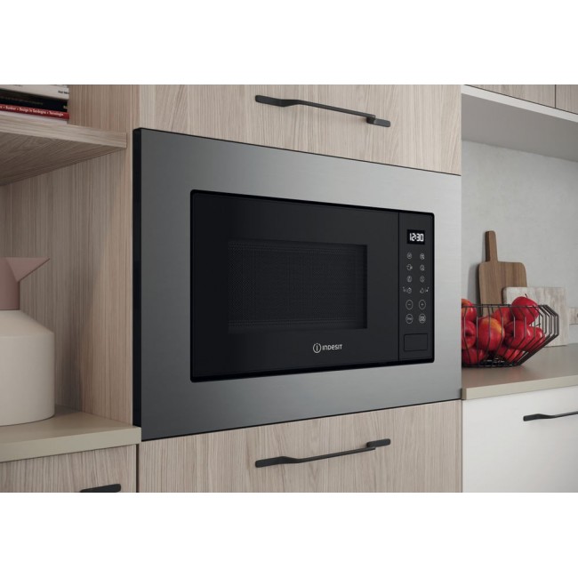 Indesit MWI 120 GX Stainless steel Grill microwave Built-in 20 L 800 W