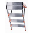 Krause Dopplo double-sided step ladder silver Krause Dopplo double-sided step ladder silver