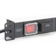 Digitus aluminum outlet strip with switch, 7 safety outlets, 2 m supply with surge protection Digitus aluminum outlet strip with switch, 7 safety outlets, 2 m supply with surge protection
