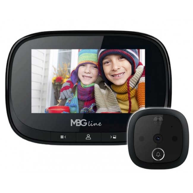 Wizjer do drzwi kamera MBG Line SF55 Black Edition Wizjer do drzwi kamera MBG Line SF55 Black Edition
