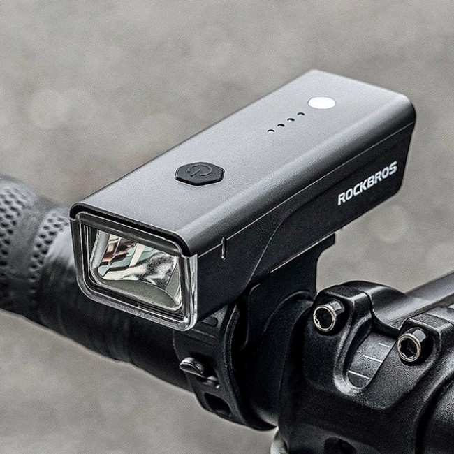 Rockbros Bike light + USB-C - USB-A cable 260 lm Black Rockbros Bike light + USB-C - USB-A cable 260 lm Black