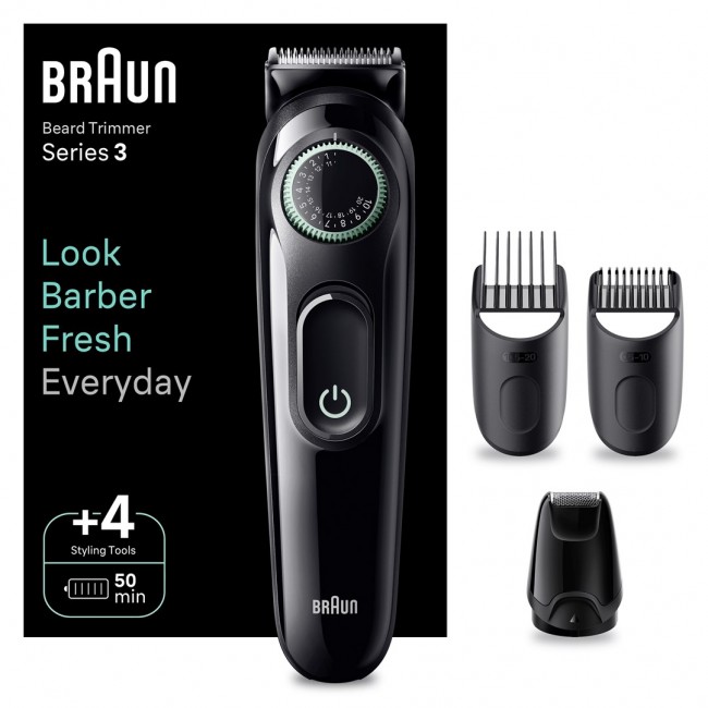 Braun BeardTrimmer 3 BT3421 Battery 40 2 cm Black Braun BeardTrimmer 3 BT3421 Battery 40 2 cm Black