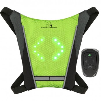 Backpack with LED indicator Maclean, with remote control, MCE420 batteries Lithum 3.7V 500mAh, 2xCR2032, waterproof: IPx5 remote control, backpack I