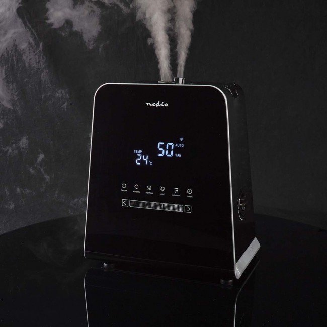 Nedis HUMI150BKW humidifier Steam 5.5 L Black 30 W