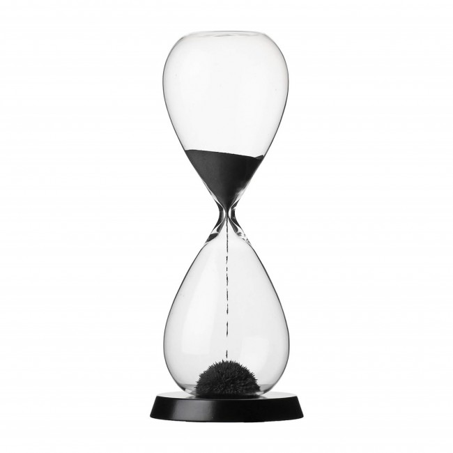 RITUALI DOMESTICI SCORRENDO Hourglass black 11 x 32 cm