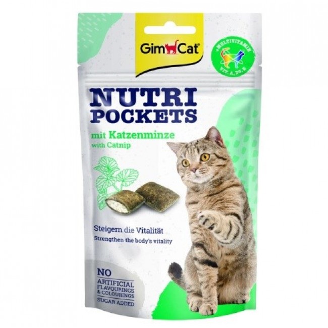 GIMCAT Nutri pockets Catnip - cat treats - 60g