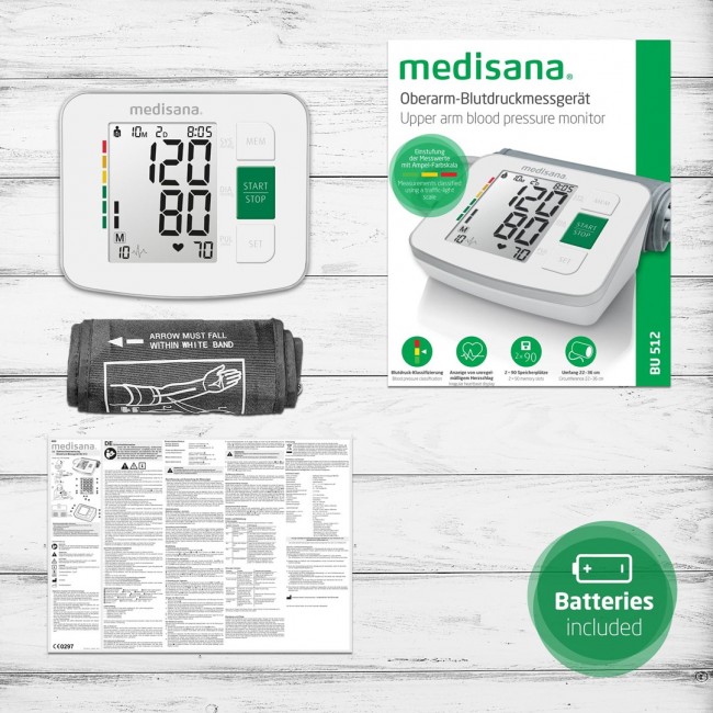 Medisana BU 512 Upper arm Automatic 2 user(s) Medisana BU 512 Upper arm Automatic 2 user(s)