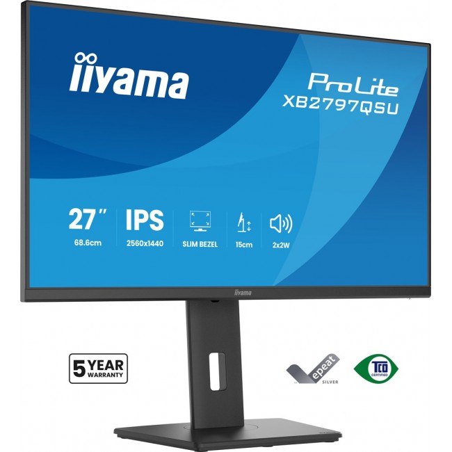 iiyama ProLite XB2797QSU-B1 computer monitor 68.6 cm (27 iiyama ProLite XB2797QSU-B1 computer monitor 68.6 cm (27