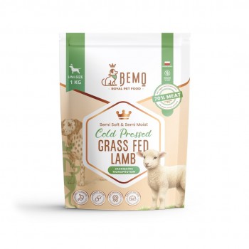 BEMO Cold Pressed Grass Fed Lamb - dry dog food - 1kg