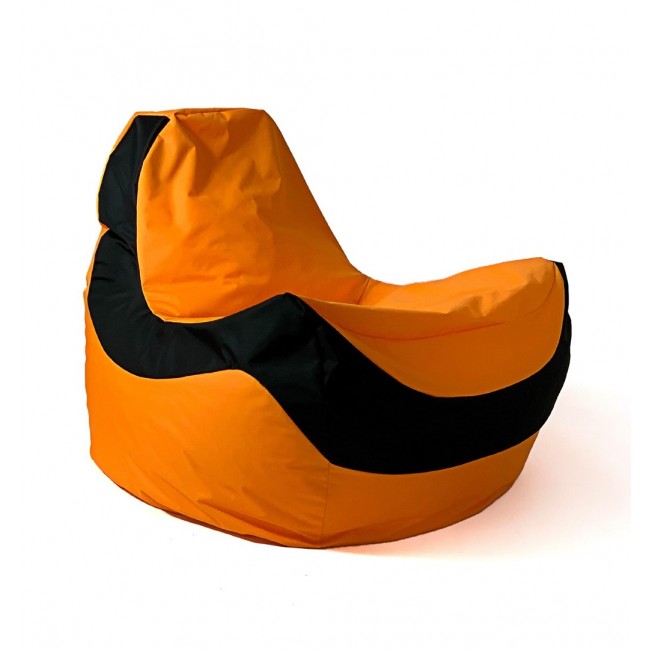 Sako bag pouf Bolid orange-black XXL 140 x 100 cm