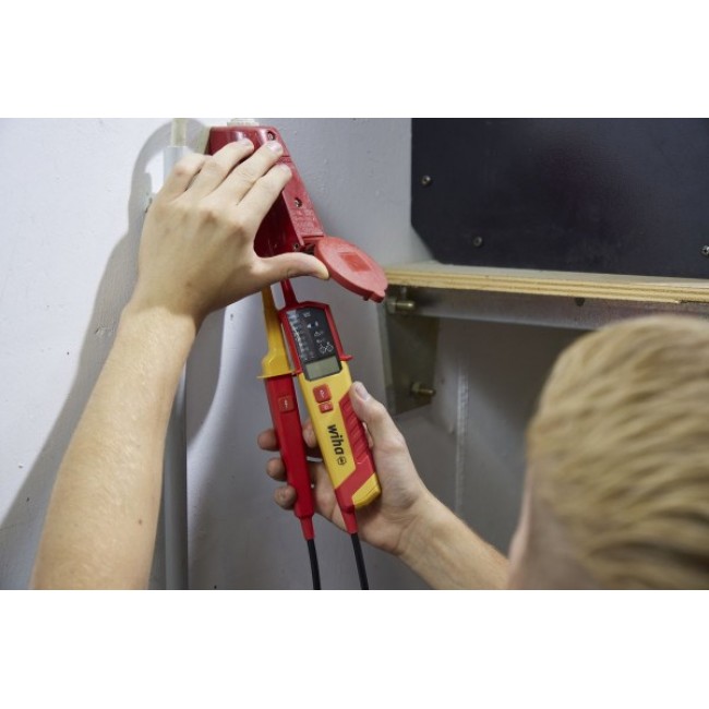 Wiha 45217 voltage tester screwdriver Red, Yellow