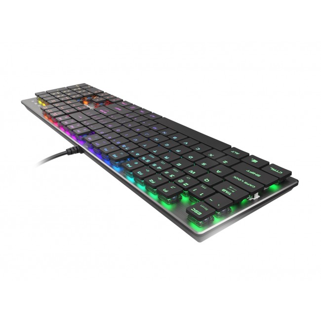GENESIS Thor 420 RGB keyboard Gaming USB QWERTY US International Silver GENESIS Thor 420 RGB keyboard Gaming USB QWERTY US International Silver