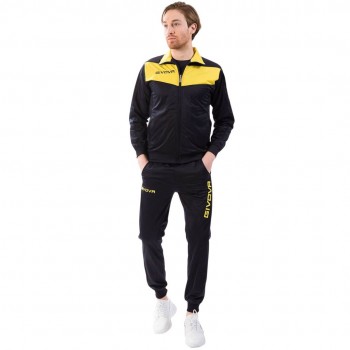 Givova Tuta Visa Triacetato Tracksuit navy blue-yellow TR018 0407 L