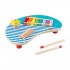 Fisher-Price Wooden Musical Table with Percussion Instrument Toys, 3 Wood Pieces