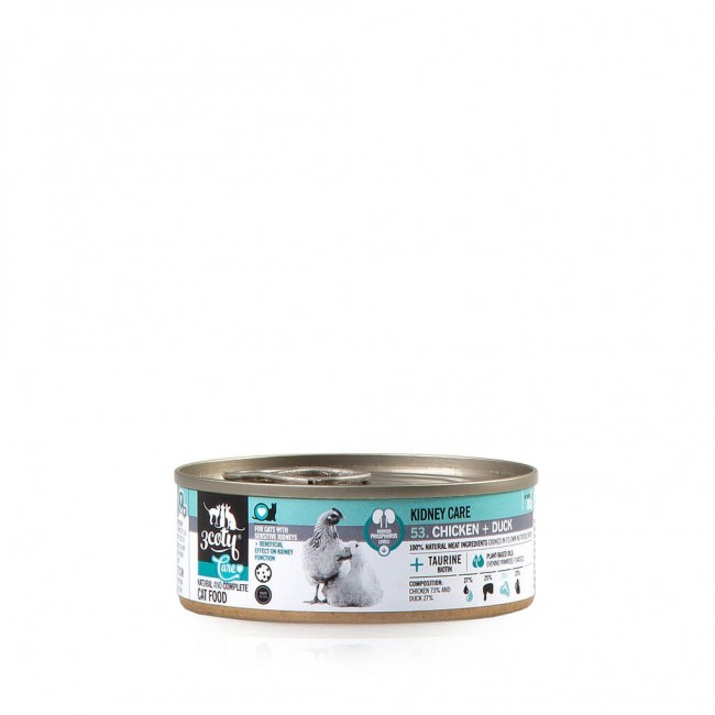 3COTY Chicken with duck Kidney care - wet cat food - 80g