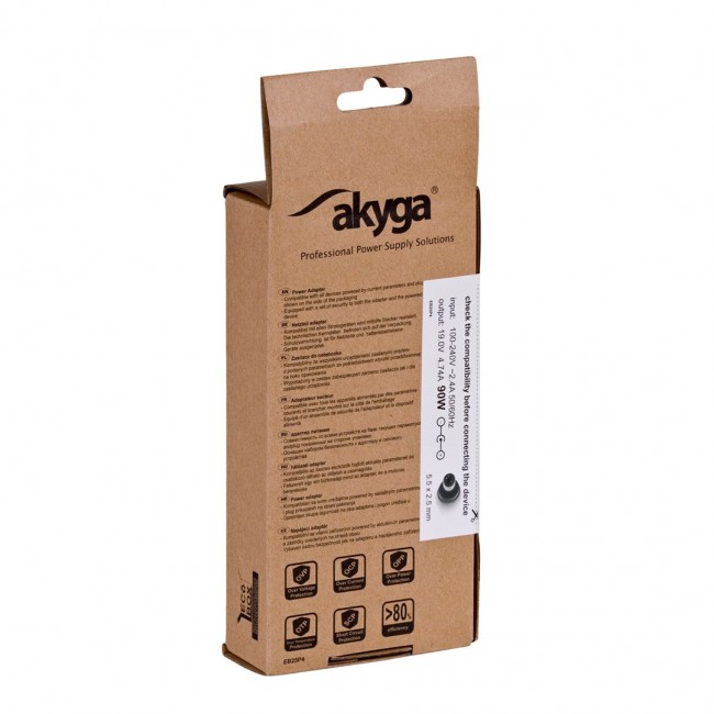 Akyga AK-ND-10 power adapter/inverter Indoor 90 W Black Akyga AK-ND-10 power adapter/inverter Indoor 90 W Black