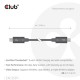 CLUB3D Thunderbolt 5 Certified 8K240Hz Data 80/120 Gbps EPR 240 Watt Cable M/M 1m / 3.28ft