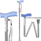 Folding walking stick ACTIONMED silver