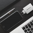 Qoltec 100W GaN Wall Charger | 5-20V | 1.5-5A | 2 x USB-C PD | 1 x USB QC 3.0 | White