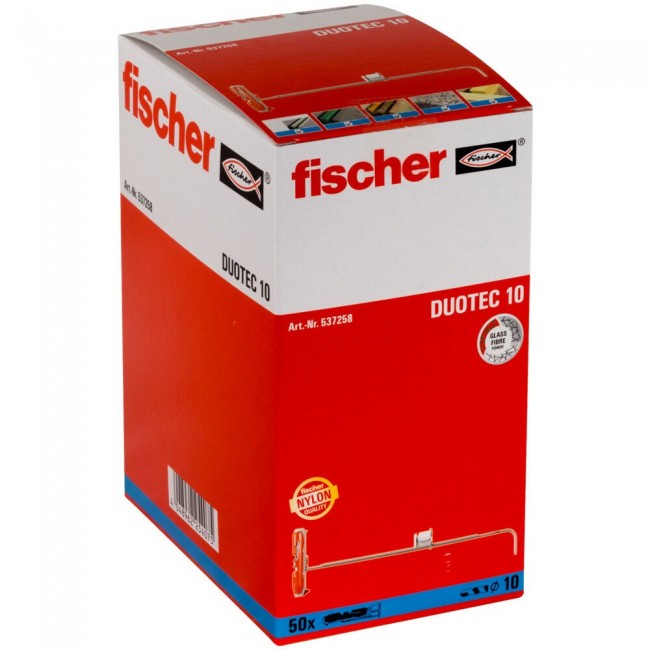 Fischer 537258 screw anchor / wall plug 50 pc(s) Screw & wall plug kit 50 mm