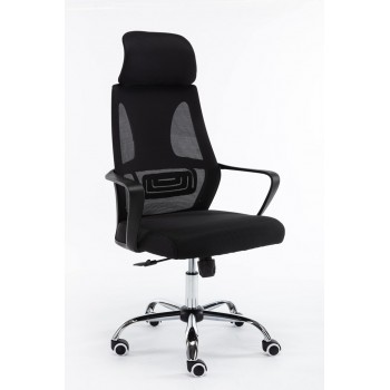 Topeshop FOTEL NIGEL CZER office/computer chair Padded seat Mesh backrest