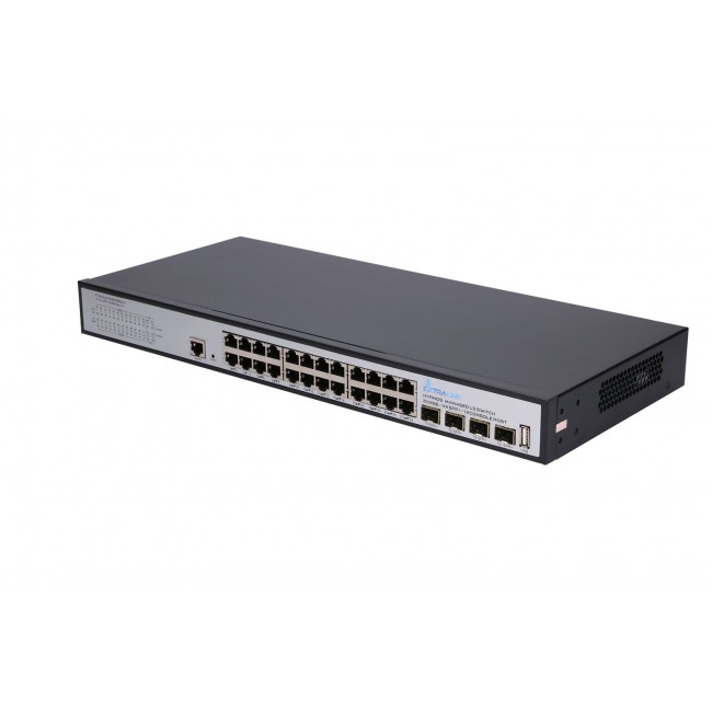 Extralink Switch Hypnos 24x RJ45 1000Mb/s, 4x SFP+, L3, managed