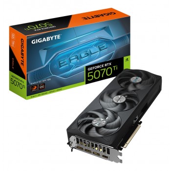 GIGABYTE GeForce RTX 5070 Ti EAGLE OC SFF 16G Graphics Card - 16GB GDDR7, 256bit, PCI-E 5.0, 2542 MHz Core Clock, 3 x DP 2.1a, 1 x HDMI 2.1b, NVIDIA DLSS 4, GV-N507TEAGLE OC-16GD