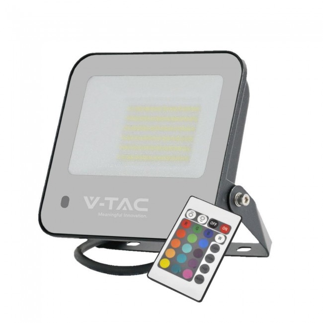 LED Projector V-TAC 50W Black IP65 Remote VT-44053 RGB+6500K 4000lm LED Projector V-TAC 50W Black IP65 Remote VT-44053 RGB+6500K 4000lm