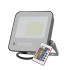 LED Projector V-TAC 50W Black IP65 Remote VT-44053 RGB+6500K 4000lm