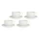 LA PORCELLANA BIANCA CORTE Set of 4 cups with saucer 450 ml LA PORCELLANA BIANCA CORTE Set of 4 cups with saucer 450 ml