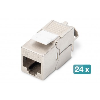 Digitus CAT 6A Keystone module, shielded, tool-free mounting connection