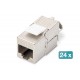 Digitus CAT 6A Keystone module, shielded, tool-free mounting connection Digitus CAT 6A Keystone module, shielded, tool-free mounting connection