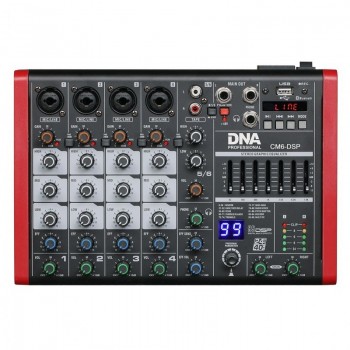 audio mixer DNA CM6-DSP USB MP3 Bluetooth