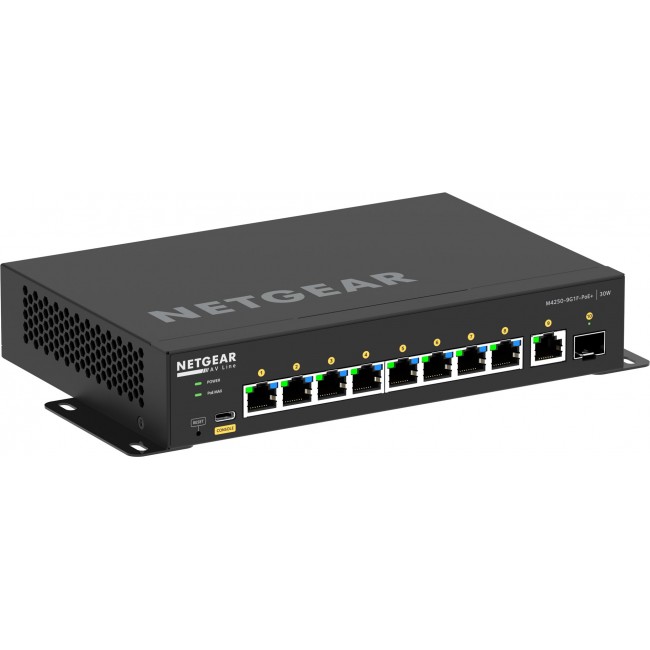 NETGEAR 8x1G PoE+ 110W 1x1G and 1xSFP Managed Switch NETGEAR 8x1G PoE+ 110W 1x1G and 1xSFP Managed Switch