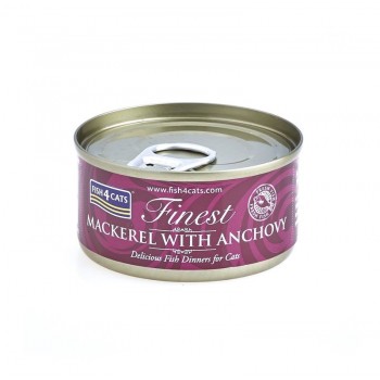 FISH4CATS Mackerel with anchovy - wet cat food - 70g