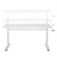 Manual height adjustable desk Ergo Office, max 40 kg, max height 117cm, with a top for standing and sitting work, ER-401 W