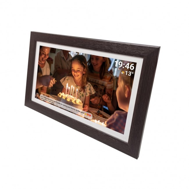 Denver PFF-1543DW digital photo frame Brown 39.6 cm (15.6