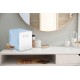 ELLE 4L mini fridge with LED make-up mirror, blue